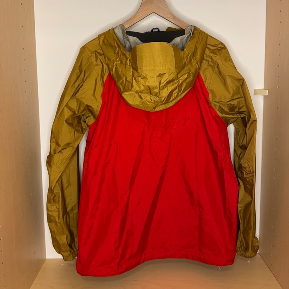 FLAWLESS Patagonia Torrentshell Pullover Mustard/Red STY83932 Men’s Medium - Picture 3 of 6